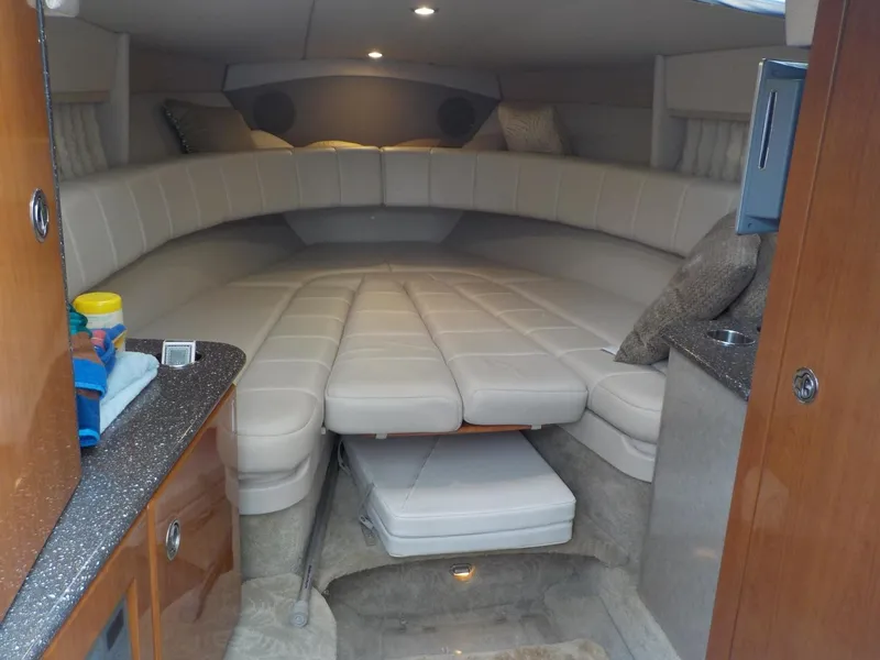 Slide: The Image of Interior cabin of 2006 Formula 330 SS boat with plush seating and modern amenities. - 3