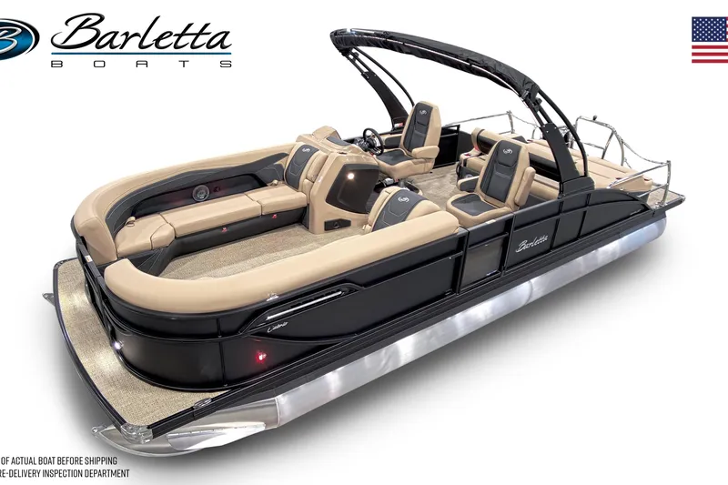 The Image of 2026 Barletta C24UC pontoon boat with luxurious seating and sleek design. - 1