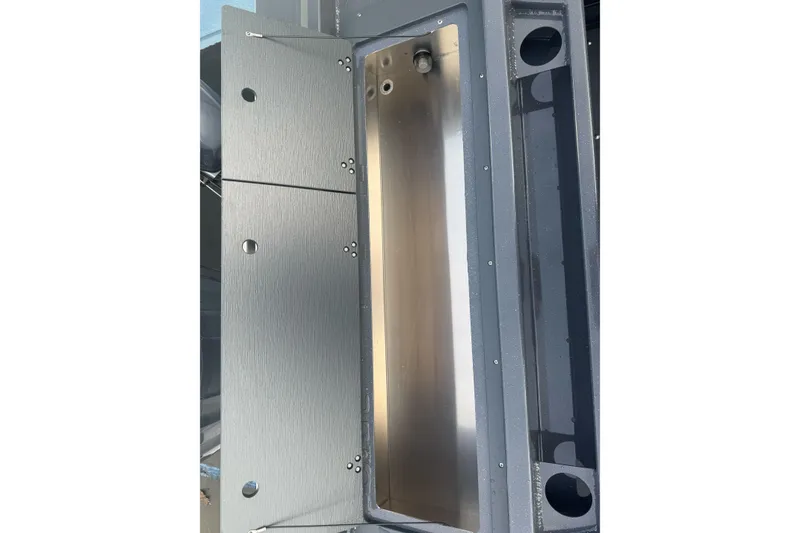 Slide: The Image of 2026 Duckworth 24 Pacific Pro boat interior compartment detail. - 17