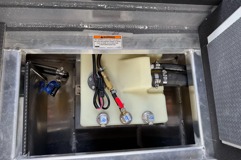 Slide: The Image of Fuel system of 2026 Duckworth 24 Pacific Pro boat, showing hoses and connectors. - 41