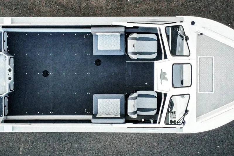 The Image of Overhead view of 2026 Duckworth 20 Advantage Classic boat interior with seating. - 1