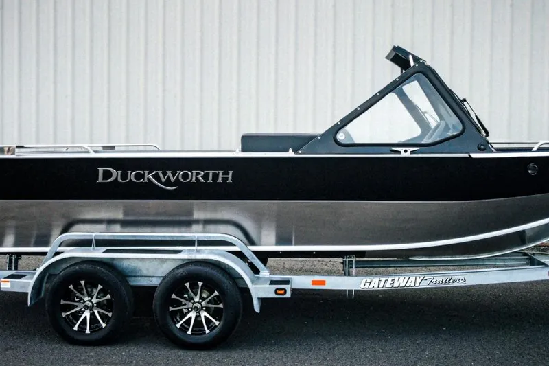 The Image of 2026 Duckworth 20 Advantage boat on Gateway trailer, side view. - 1