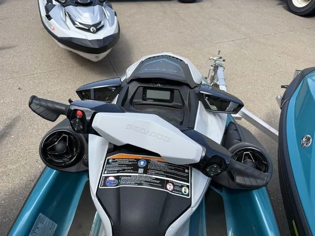 Slide: The Image of 2026 Sea-Doo GTI SE 130 jet ski, close-up of cockpit. - 7