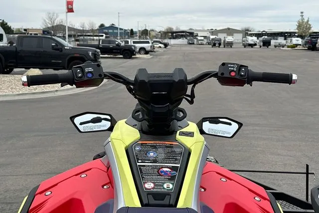 Slide: The Image of Yamaha WaveRunner JETBLASTER PRO 2026 in red and nightshade, close-up of controls. - 13