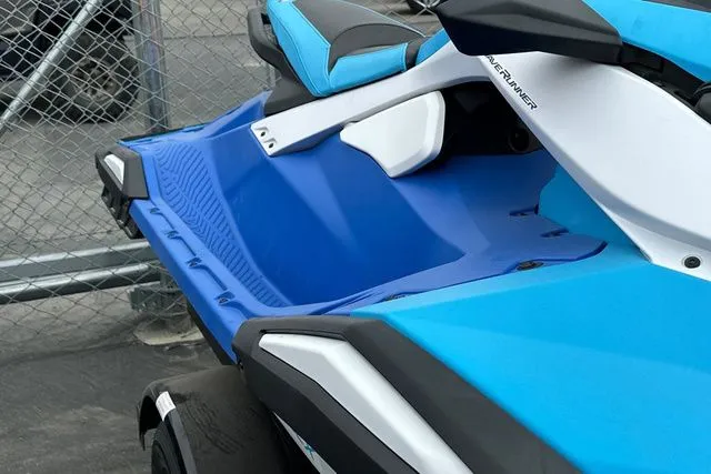 Slide: The Image of 2026 Yamaha WaveRunner Jetblaster in blue and white, close-up view. - 24