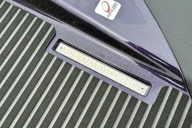 Slide: The Image of Close-up of 2026 Yamaha WaveRunner VX CRUISER HO, serial number visible. - 17