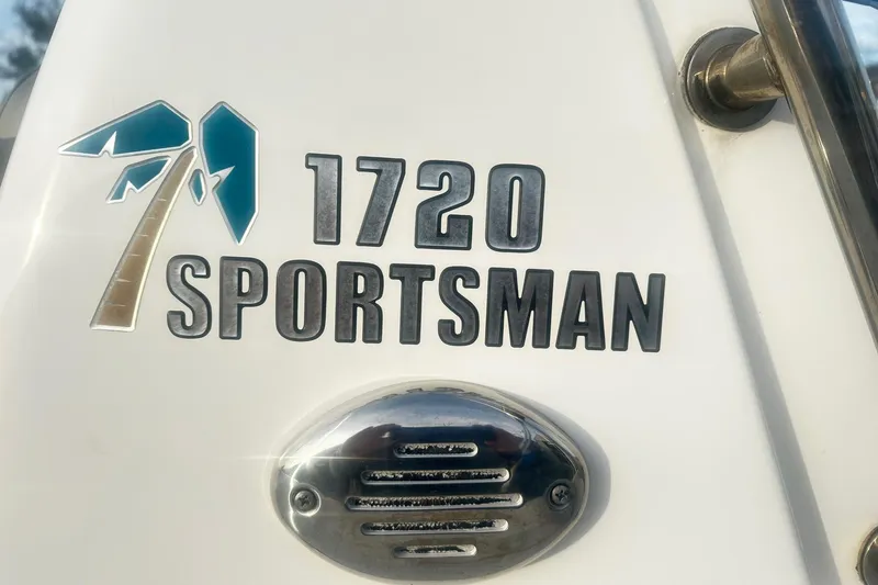 Slide: The Image of Key West 1720 Sportsman logo on 2022 Center Console boat. - 8