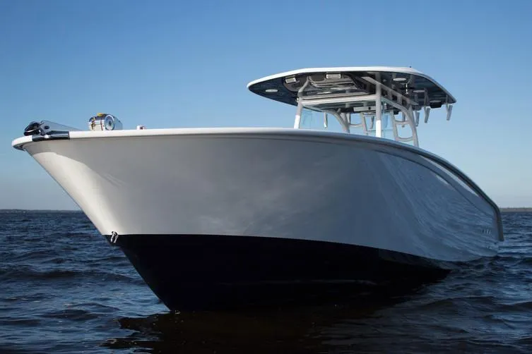 The Image of Manufacturer Provided Image: 2026 Cape Horn 36 XS boat on water, sleek design, clear sky background. - 0