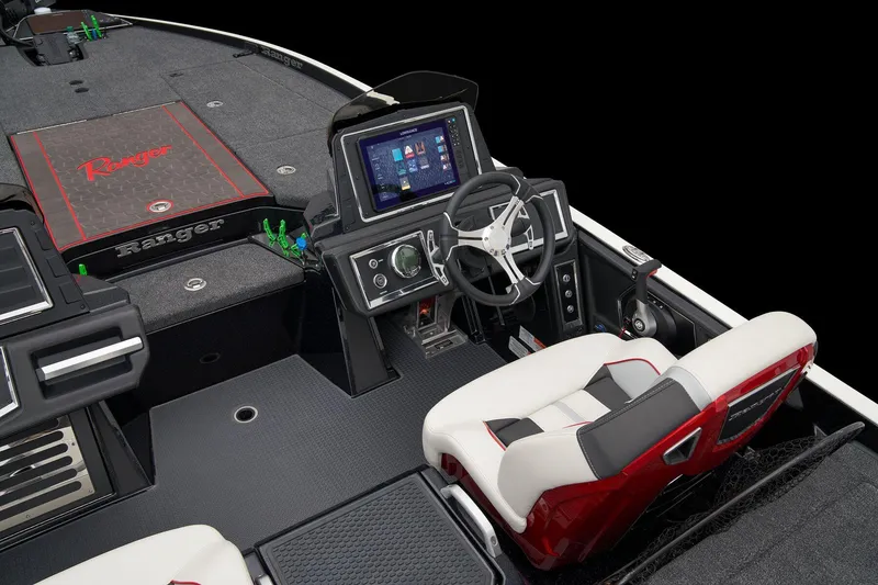Slide: The Image of 2026 Ranger Z521R Cup-Equipped boat with advanced dashboard and spacious deck. - 34