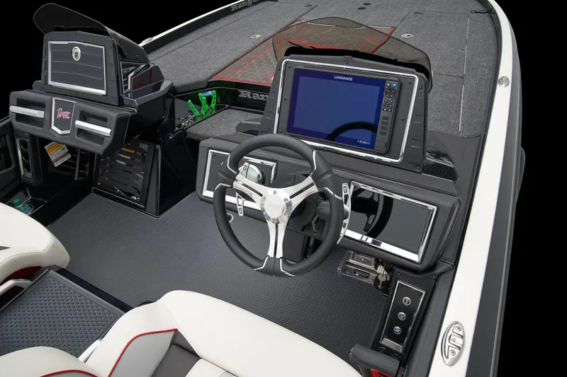 Slide: The Image of 2026 Ranger Z521R Cup-Equipped boat interior with seating and capacity label. - 35