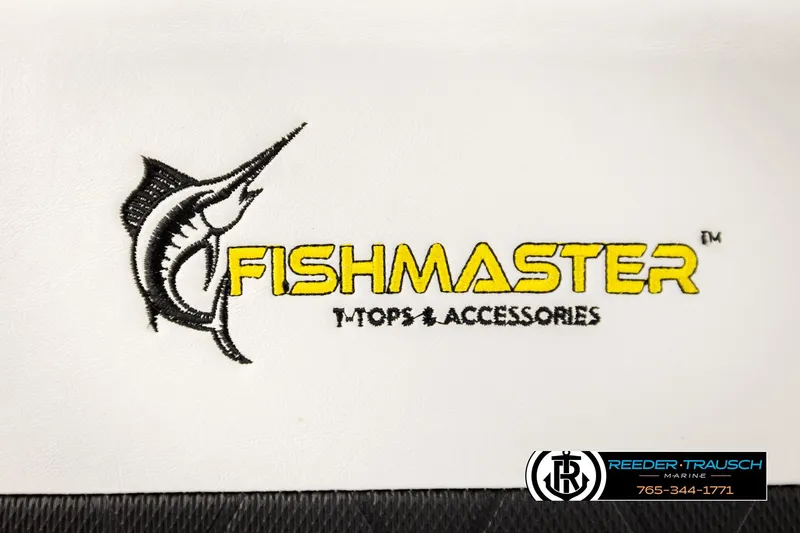 Slide: The Image of Fishmaster T-Tops & Accessories logo on Bayliner Element F21, 2017 model. - 38