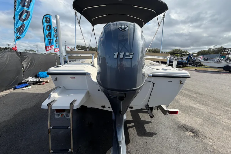 Slide: The Image of 2020 Key West 176 Sportsman CC boat with Yamaha 115 engine, displayed for sale. - 10