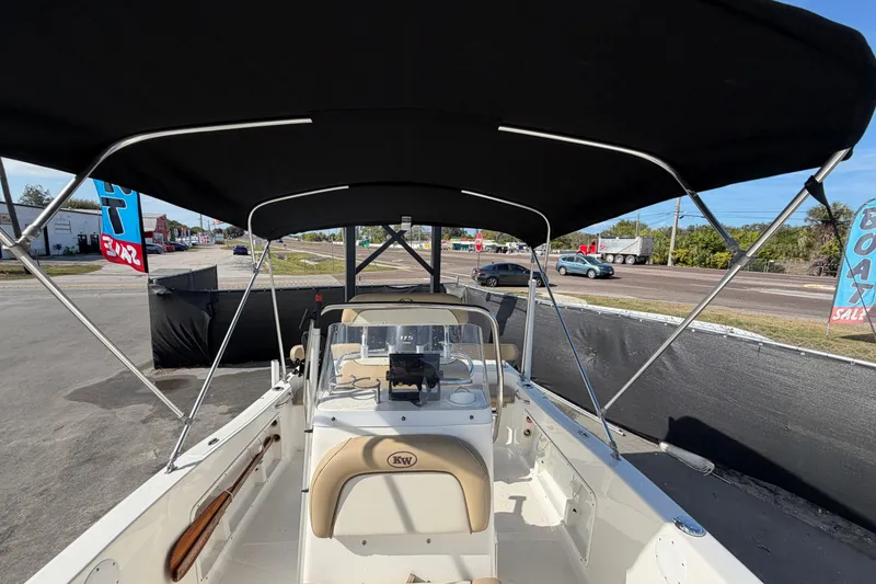 Slide: The Image of 2020 Key West 176 Sportsman CC boat with canopy, displayed for sale. - 40