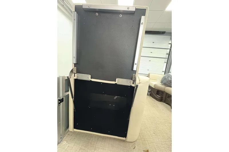 Slide: The Image of 2026 Avalon 2385 LSZ interior with open storage compartment, showcasing modern design. - 18