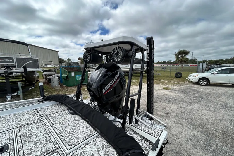 Slide: The Image of 2023 Crestliner 1600 Storm boat with Mercury engine and Minn Kota accessories in a lot. - 16