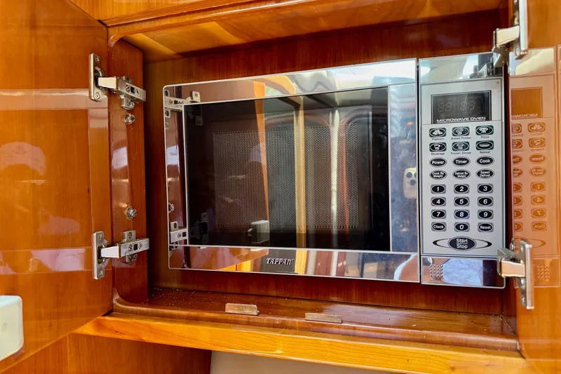 Slide: The Image of Built-in microwave oven in a Regal 4080, 2009 model, with digital controls. - 20