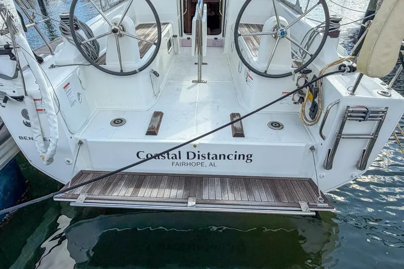 Slide: The Image of 2021 Beneteau Oceanis 30.1 sailboat named "Coastal Distancing" docked in Fairhope, AL. - 37
