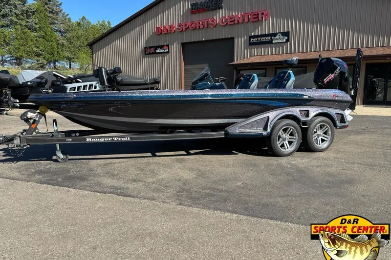 The Image of 2025 Ranger Z520R boat at D&R Sports Center, parked on a trailer. - 0