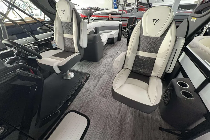 Slide: The Image of Luxurious interior of 2026 Viaggio D24U A-T boat with plush seating and modern design. - 18