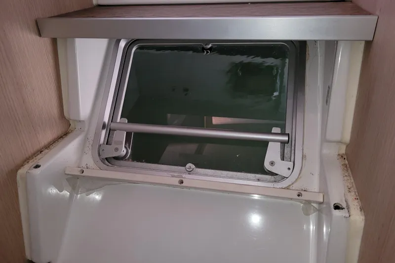 Slide: The Image of Boat window interior of 2019 Bali 4.3 model, showcasing sleek design and functionality. - 28