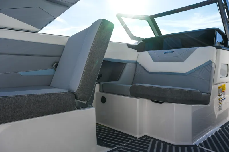 Slide: The Image of 2026 MasterCraft XStar 25 interior seating with modern design and premium upholstery. - 24