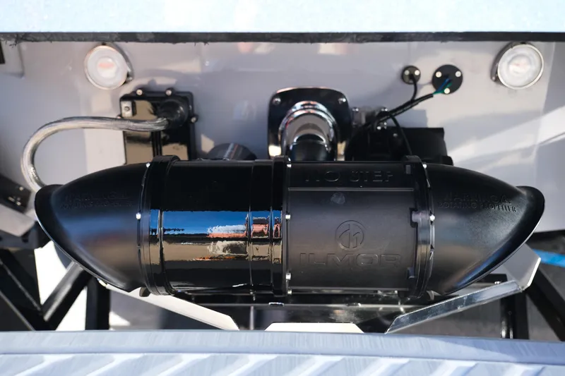 Slide: The Image of 2026 MasterCraft XStar 25 boat engine detail with Ilmor components. - 7