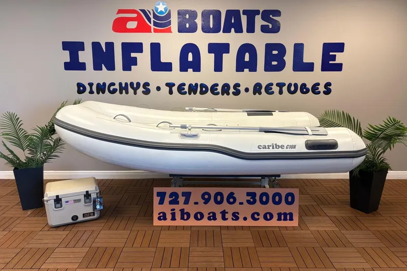 The Image of 2024 Caribe c-10X inflatable boat displayed at AI Boats showroom. - 0