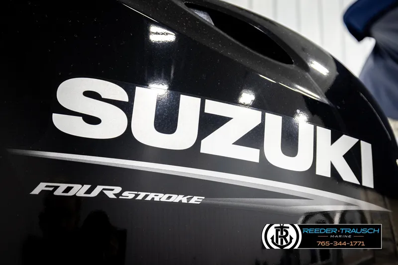 Slide: The Image of Suzuki Four Stroke engine on 2008 Sun Tracker Party Barge 24, Reeder-Trausch Marine. - 36