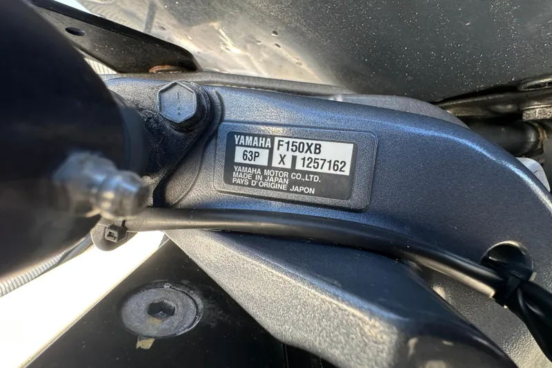 Slide: The Image of Shadow on deck of 2023 Tidewater 210 CC Adventure boat. - 45