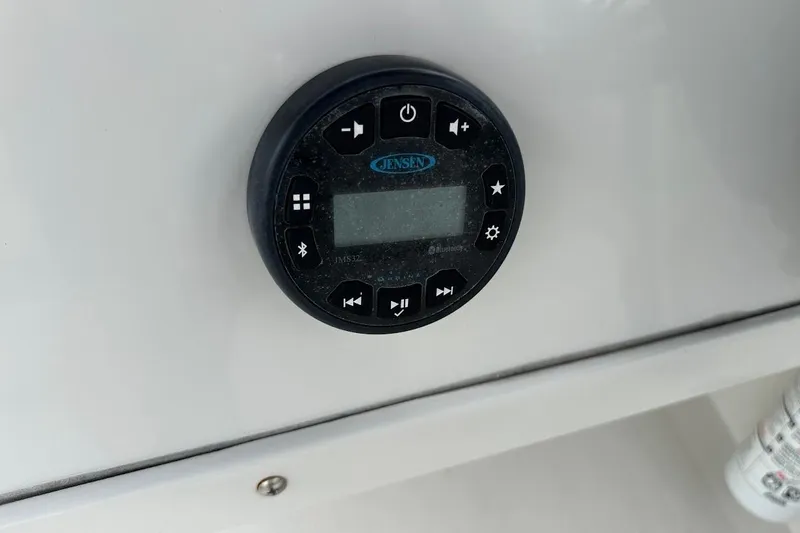 Slide: The Image of 2023 Starcraft SVX 171 OB boat stereo system with control panel. - 34