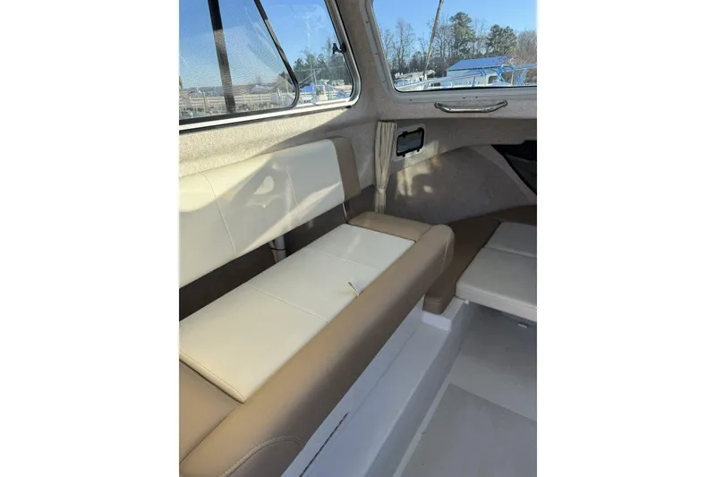 Slide: The Image of Interior of 2019 Parker 2320 Sport Cabin boat with Garmin navigation system. - 6