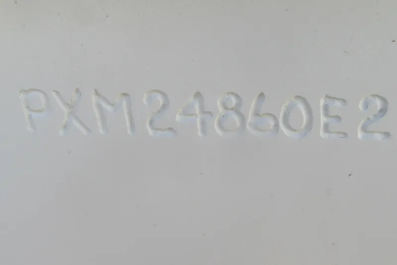 Slide: The Image of Embossed serial number "PXM24860E2" on Parker 2300 Special Edition, 2022 model. - 27