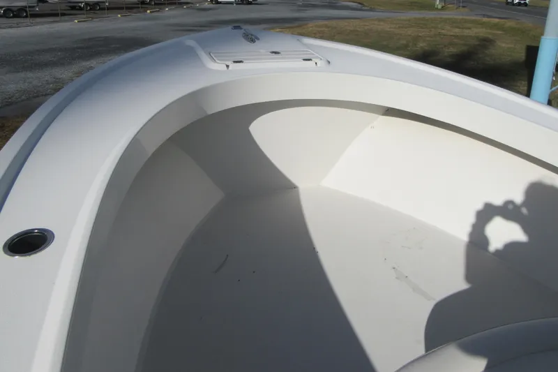 Slide: The Image of 2022 Parker 2300 Special Edition boat interior with clean white finish. - 5