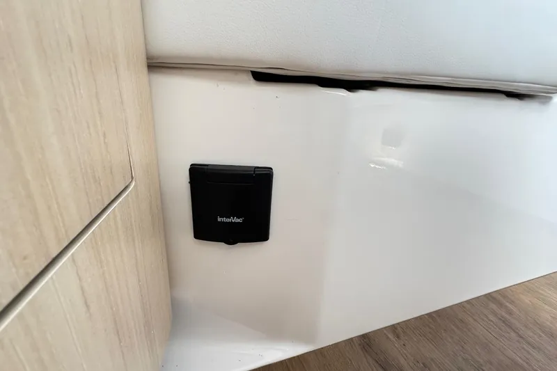 Slide: The Image of Interior detail of 2026 Regal 33 XO boat featuring an interVac system. - 90