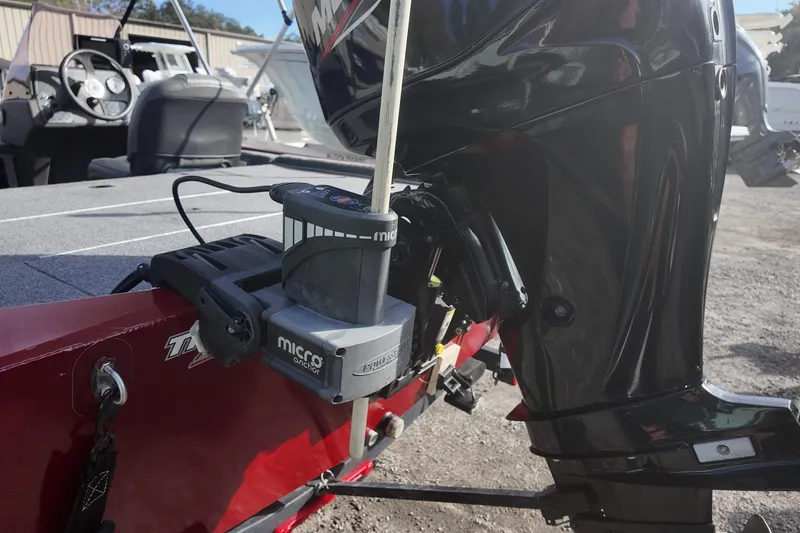 Slide: The Image of 2020 Bass Tracker Classic XL boat with motor and micro anchor system. - 8