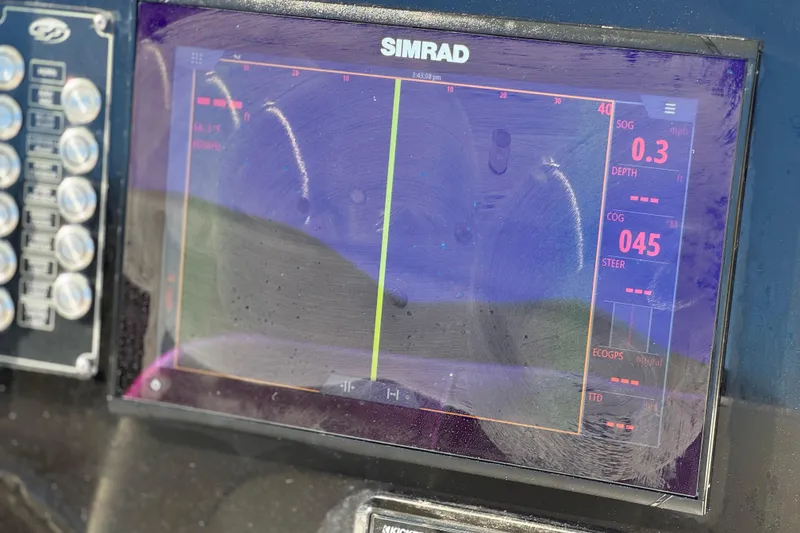 Slide: The Image of Simrad navigation display on 2021 Sea Fox 268 Commander boat dashboard. - 47