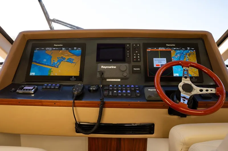 Slide: The Image of Helm with Raymarine navigation displays - 14