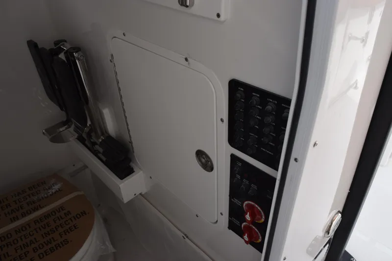 Slide: The Image of Interior control panel of 2026 Sea Hunt Ultra 255 SE boat. - 17