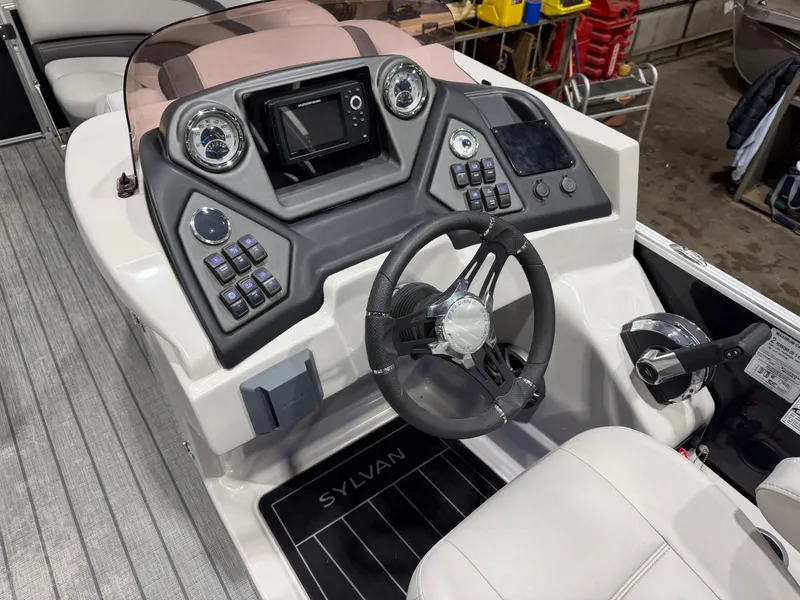 Slide: The Image of Sylvan L3 DLZ 22' Swingback Tritoon & Mercury 150HP 4-Stroke EFI 2022 - 12