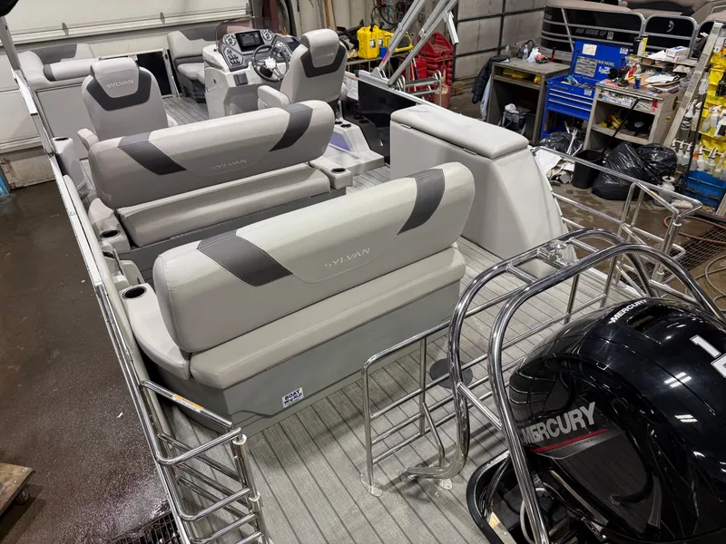 Slide: The Image of Sylvan L3 DLZ 22' Swingback Tritoon & Mercury 150HP 4-Stroke EFI 2022 - 45