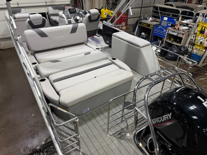 Slide: The Image of Sylvan L3 DLZ 22' Swingback Tritoon & Mercury 150HP 4-Stroke EFI 2022 - 46