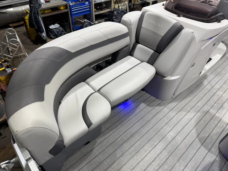 Slide: The Image of Sylvan L3 DLZ 22' Swingback Tritoon & Mercury 150HP 4-Stroke EFI 2022 - 7