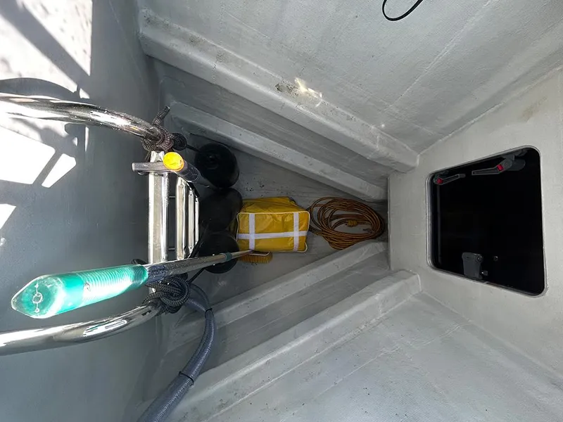 Slide: The Image of Storage compartment in Hanse 455 sailboat, year 2016. - 4
