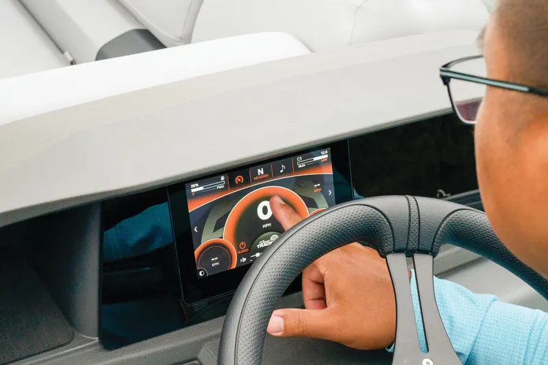 Slide: The Image of Sun Tracker Party Barge 22 RF DLX 2026 - 83