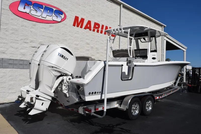 Slide: The Image of 2026 Sea Hunt Ultra 305 Coffin Box boat with Yamaha engines at GSPS Marina. - 4