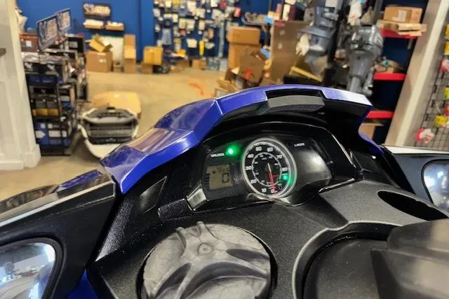 Slide: The Image of 2014 Yamaha WaveRunner FX Cruiser HO dashboard in a workshop setting. - 9