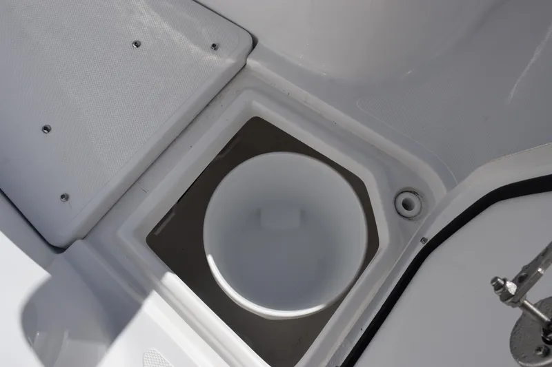 Slide: The Image of Storage compartment on 2026 Sea Hunt Ultra 285 SE boat deck. - 17