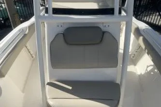 Slide: The Image of 2022 Key West 219 FS boat interior with seating and console. - 9