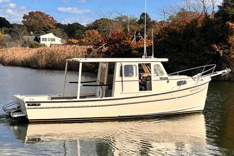 The Image of 1995 Rosborough 25 boat on calm water. - 0