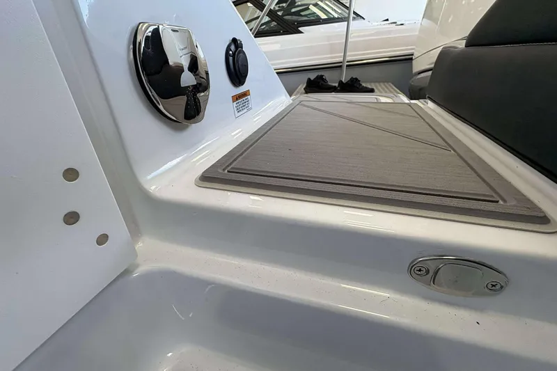 Slide: The Image of 2026 Monterey Elite 30 OB boat interior detail with sleek design and modern features. - 39